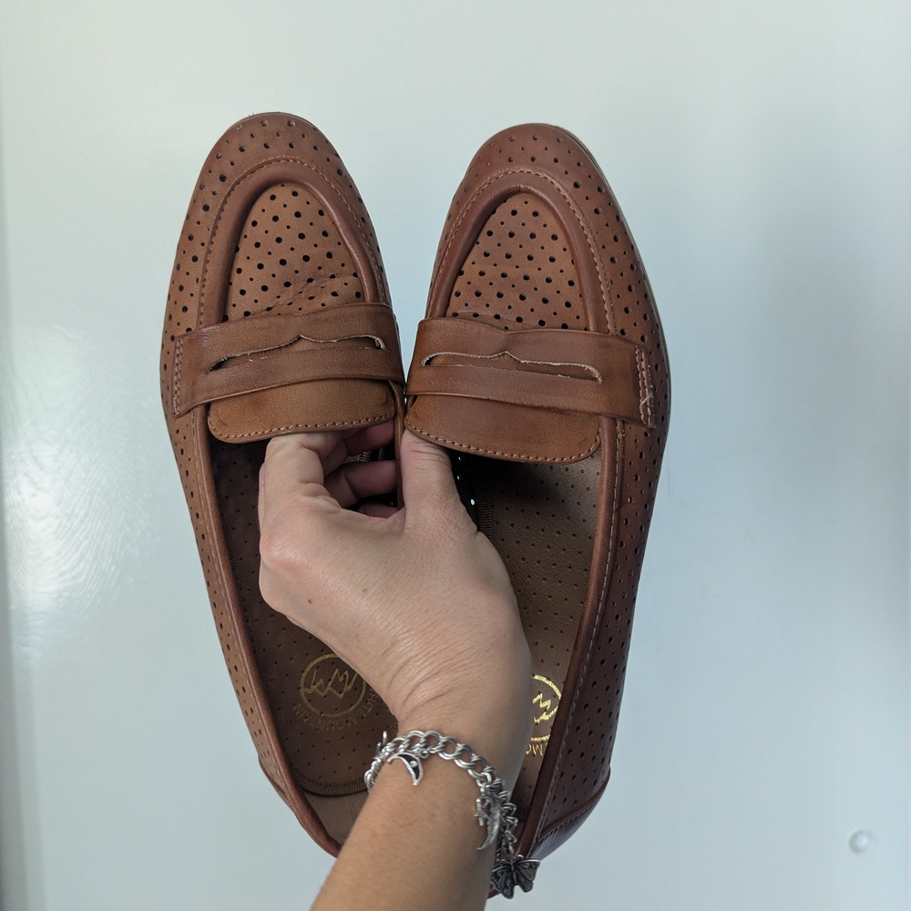 Brown Leather Loafers for Men